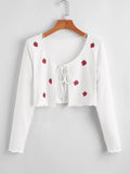 Graphic Printed Lace Cardigan FS