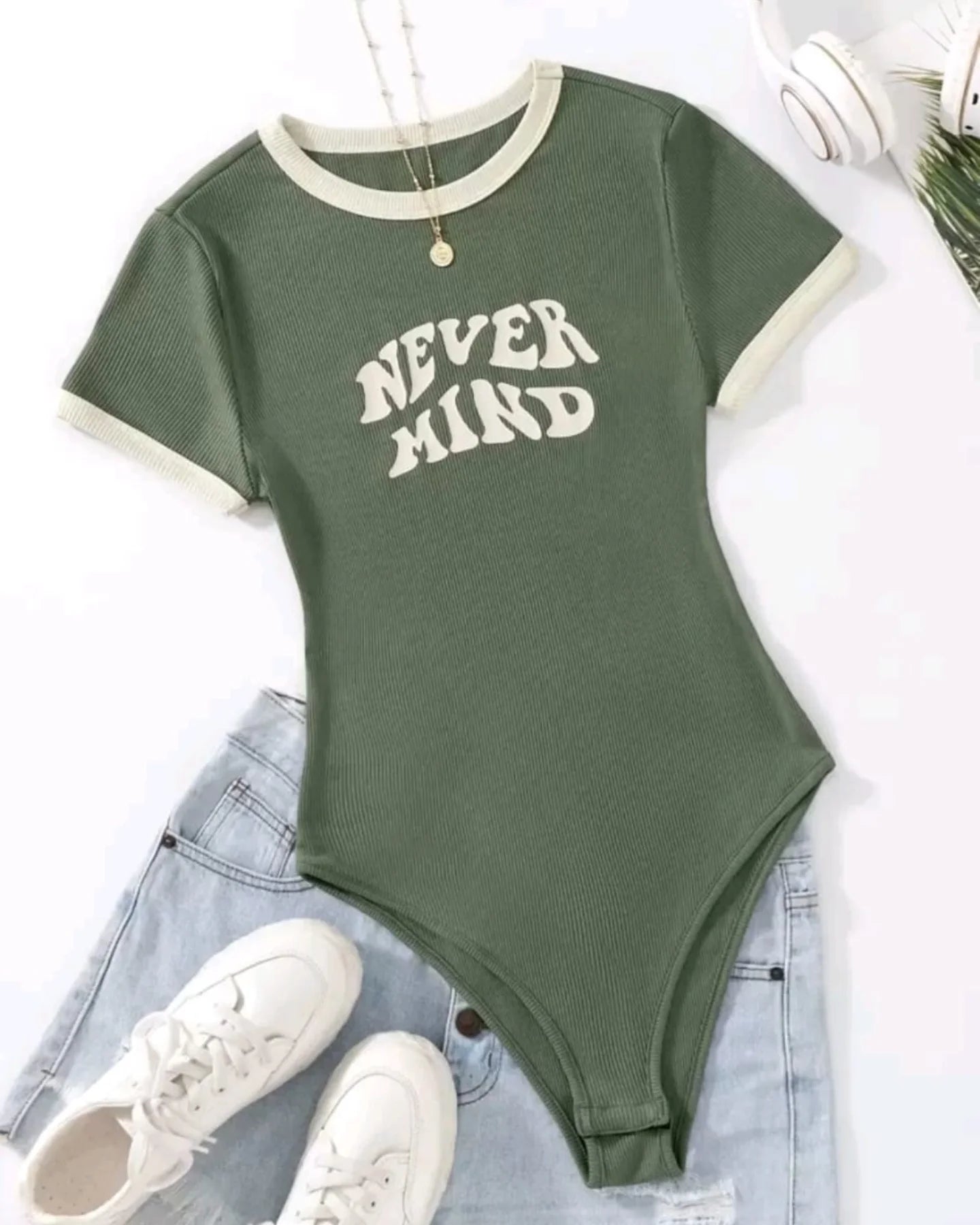 Graphic (Nevermind) Bodysuit Tee