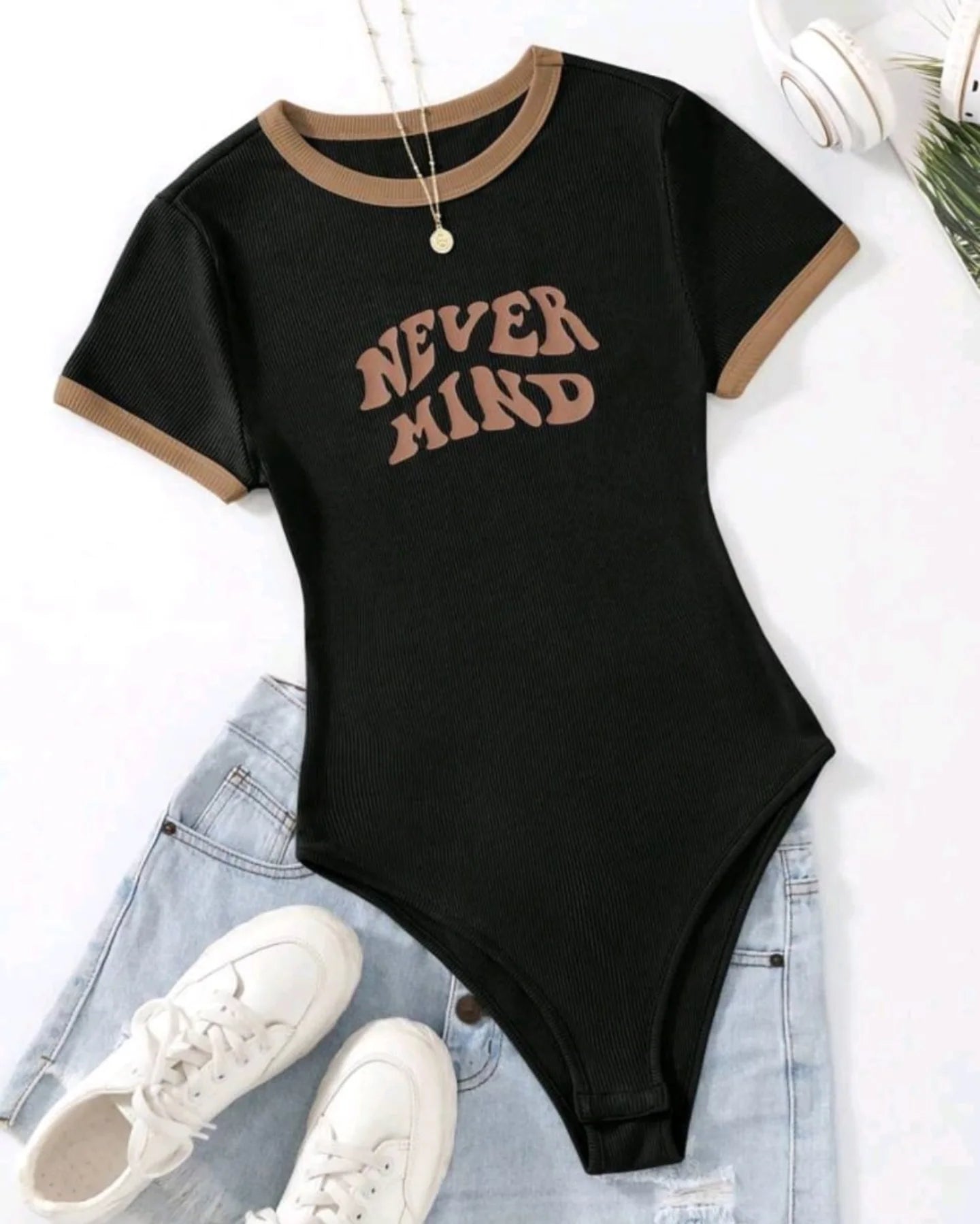 Graphic (Nevermind) Bodysuit Tee