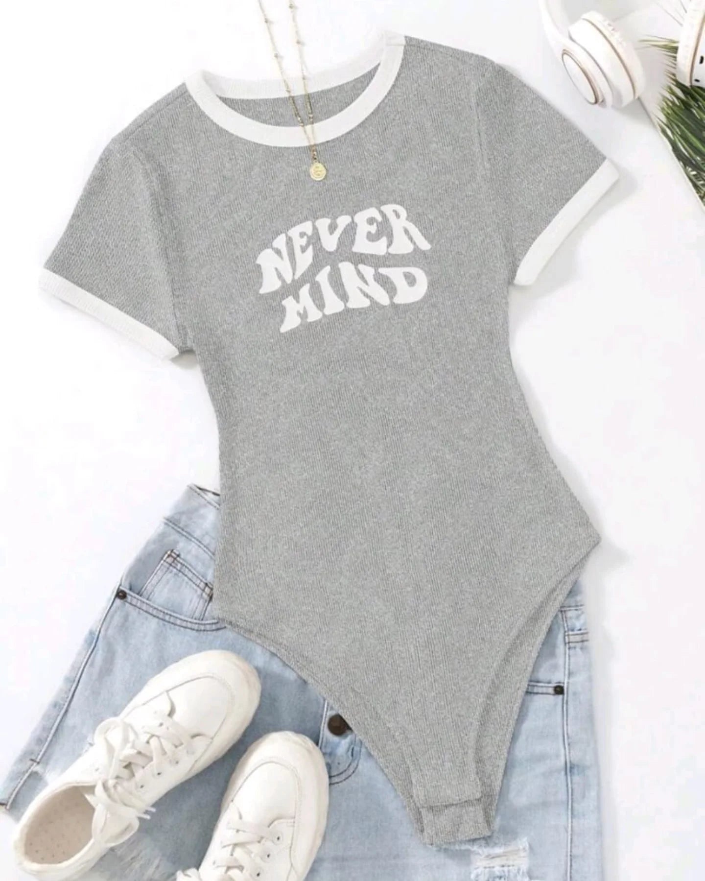 Graphic (Nevermind) Bodysuit Tee