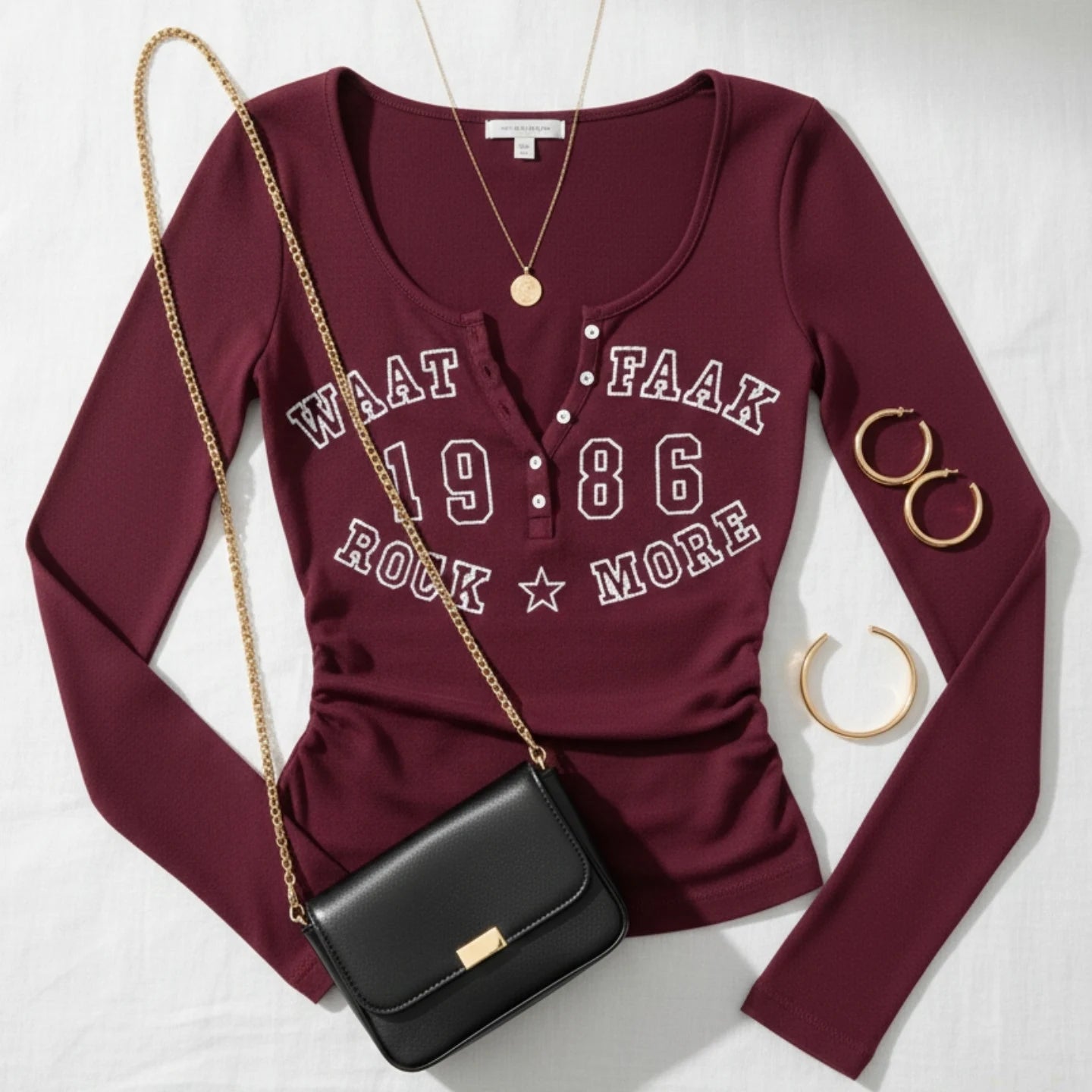 Graphic (Keep Smile) Henley FS