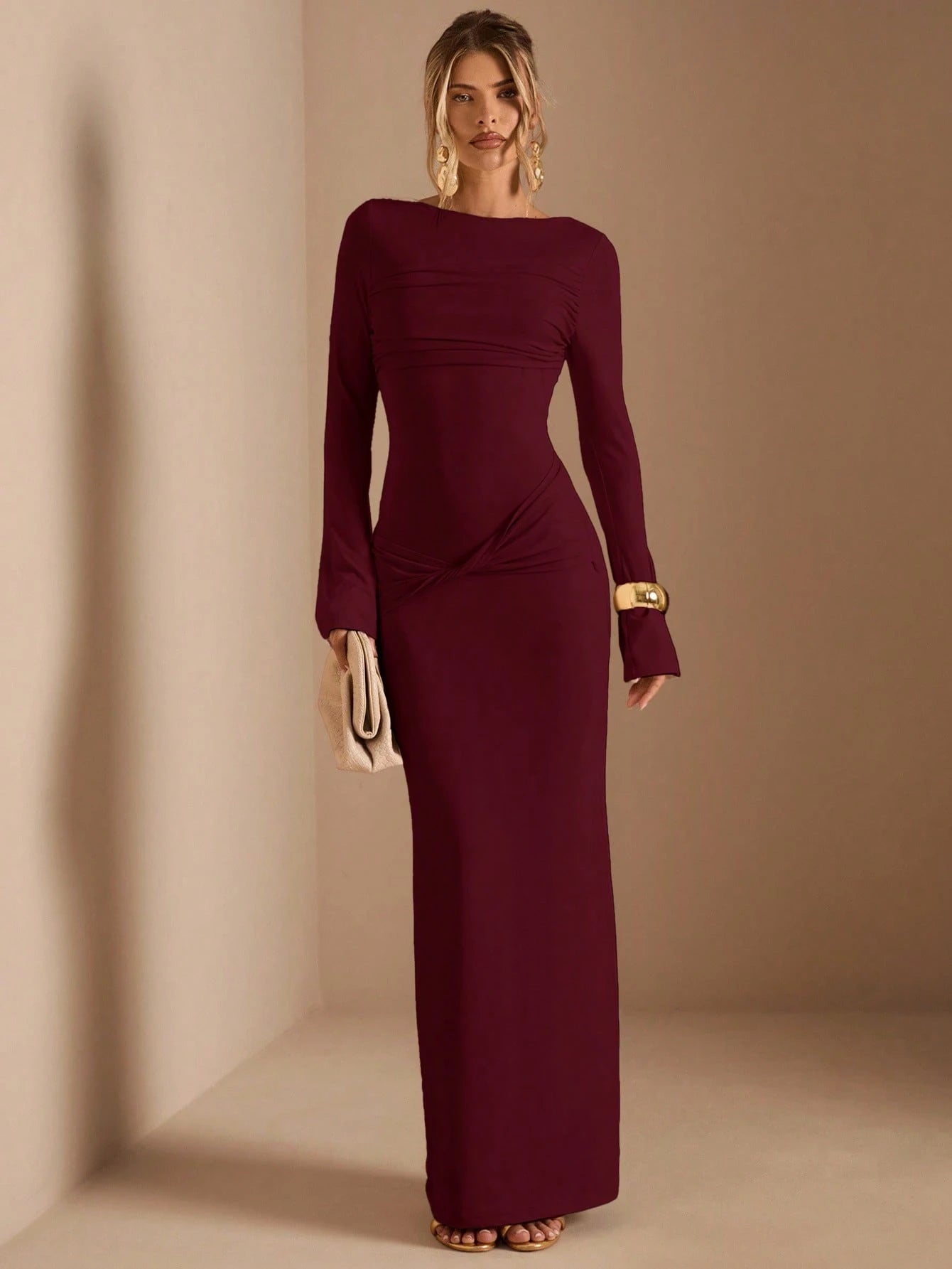 Off-Shoulder Fitted Bodycon FS